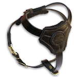 Small-medium breeds leather dog harness